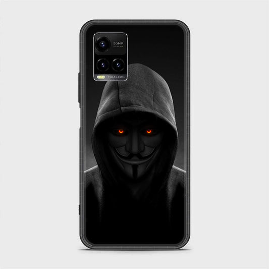 Vivo Y21 - Anonymous 2.0  Design 4  - Premium Printed Glass soft Bumper shock Proof Case CS-38297