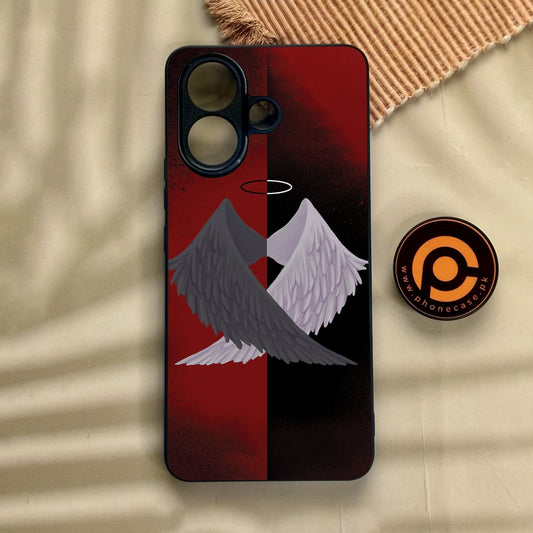 Vivo V60 Lite  - Angel 2.0 Design 7 - Premium Metal Printed Soft Bumper Shock Proof Case