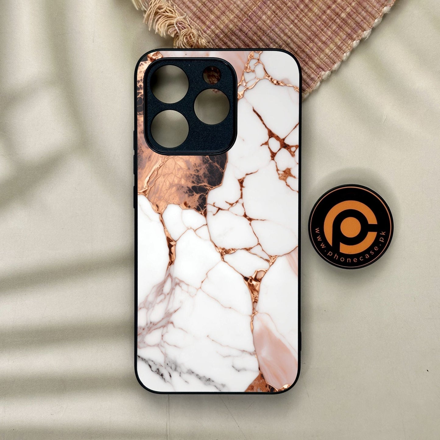 Realme 15T - Liquid Marble Design 5 - Premium Metal Printed Soft Bumper Shock Proof Case