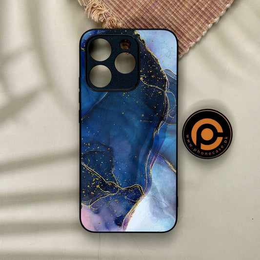 Realme 15T - Blue Marble Design 7 - Premium Metal Printed Soft Bumper Shock Proof Case