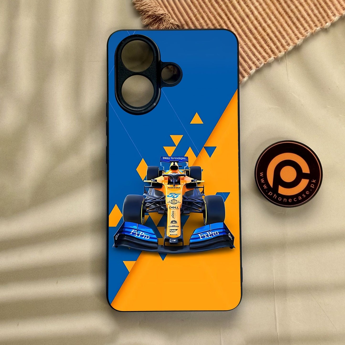 Vivo V60 Lite  - Formula 1 Design 7 - Premium Metal Printed Soft Bumper Shock Proof Case