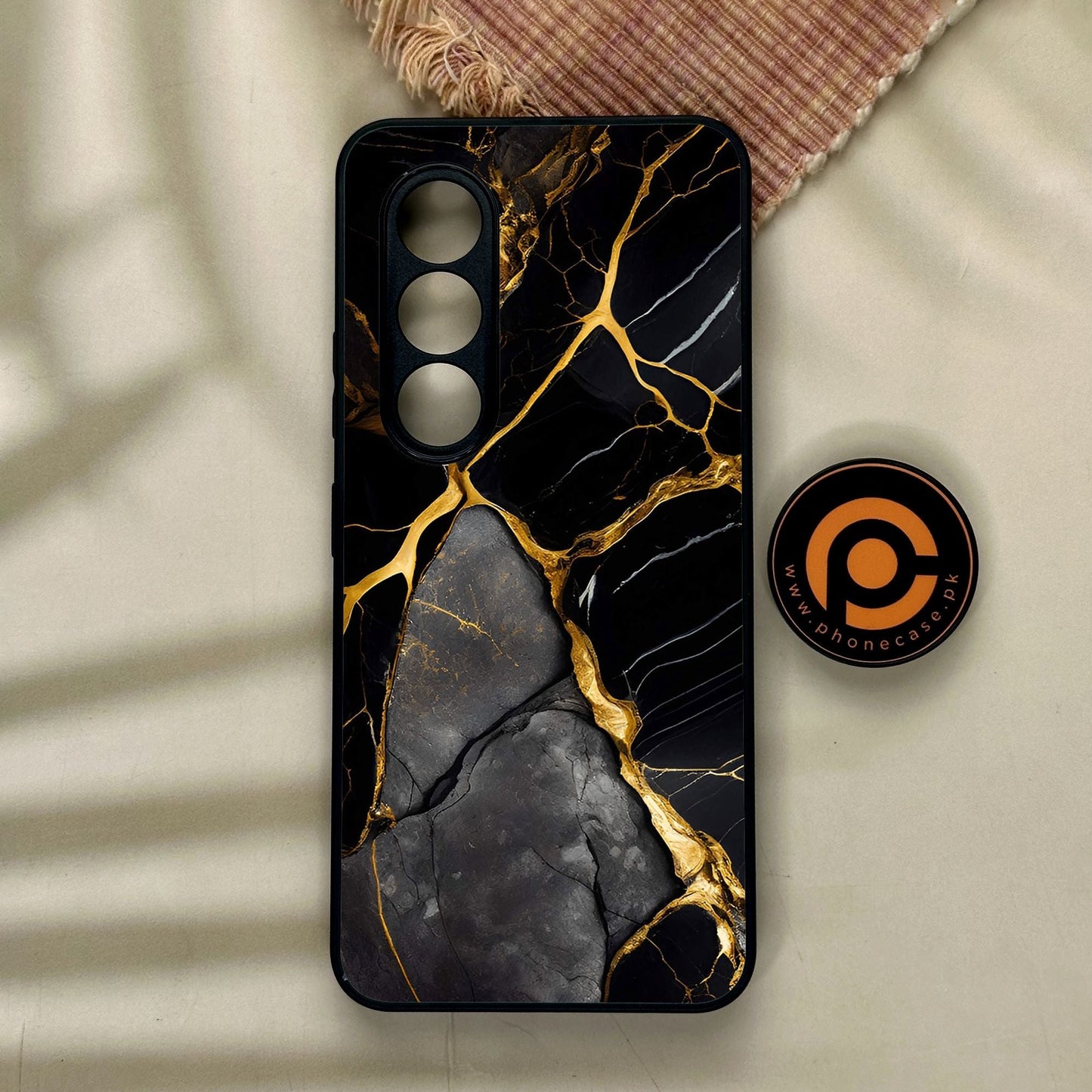 Itel S25 - Liquid Marble Design 6 - Premium Metal Printed Soft Bumper Shock Proof Case