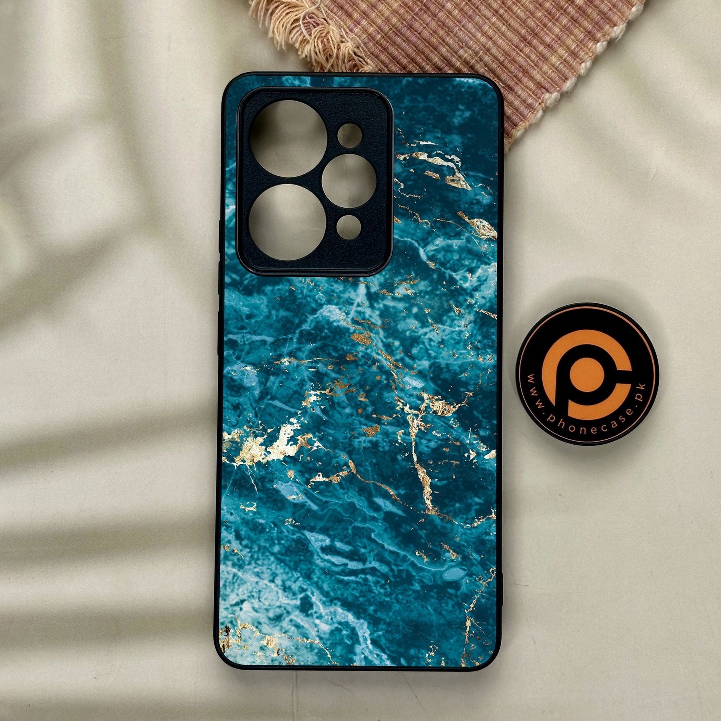 Realme 15 - Blue 2.0 Design 1 - Premium Metal Printed Soft Bumper Shock Proof Case