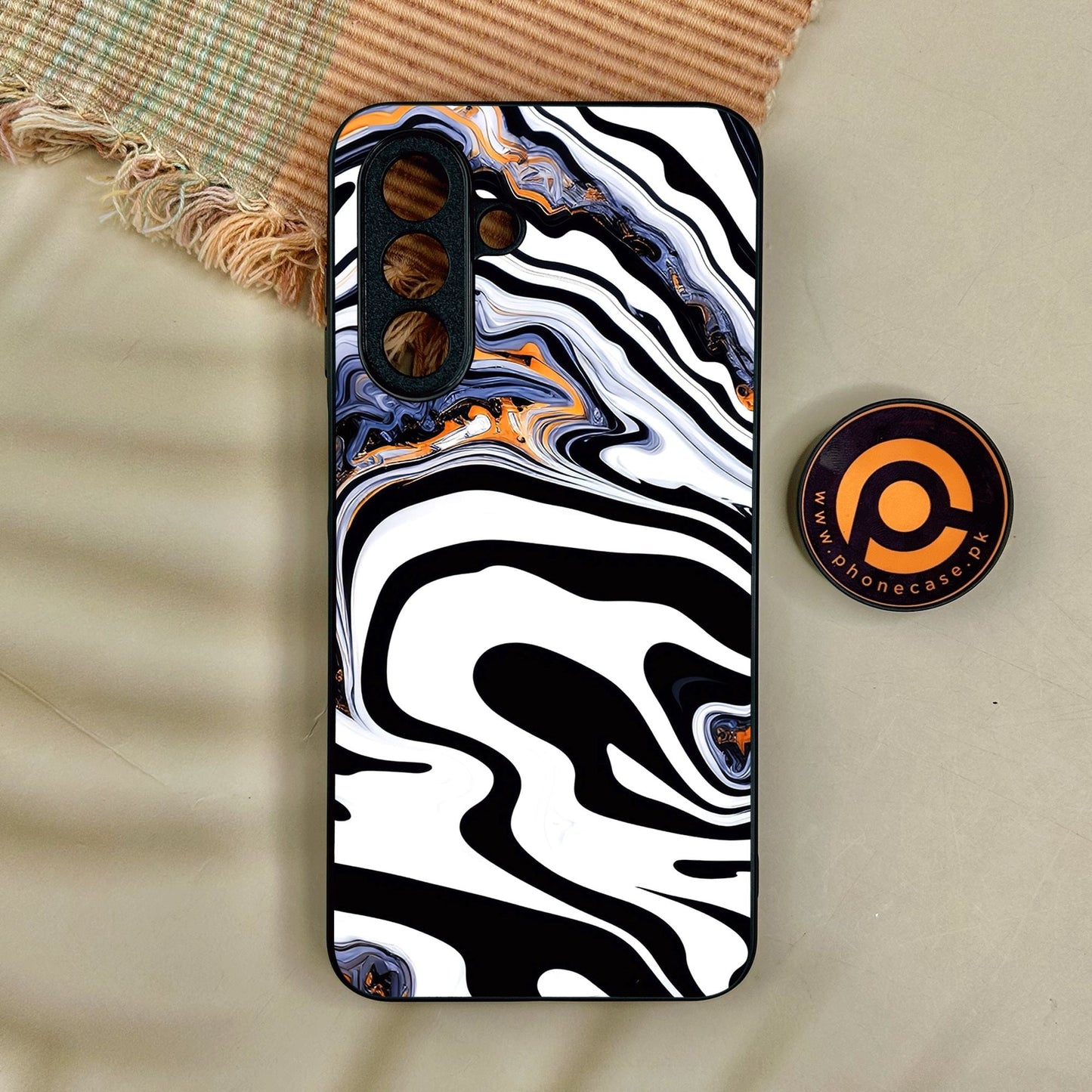 Samsung Galaxy A17 - Liquid Marble Design 10 - Premium Metal Printed Soft Bumper Shock Proof Case