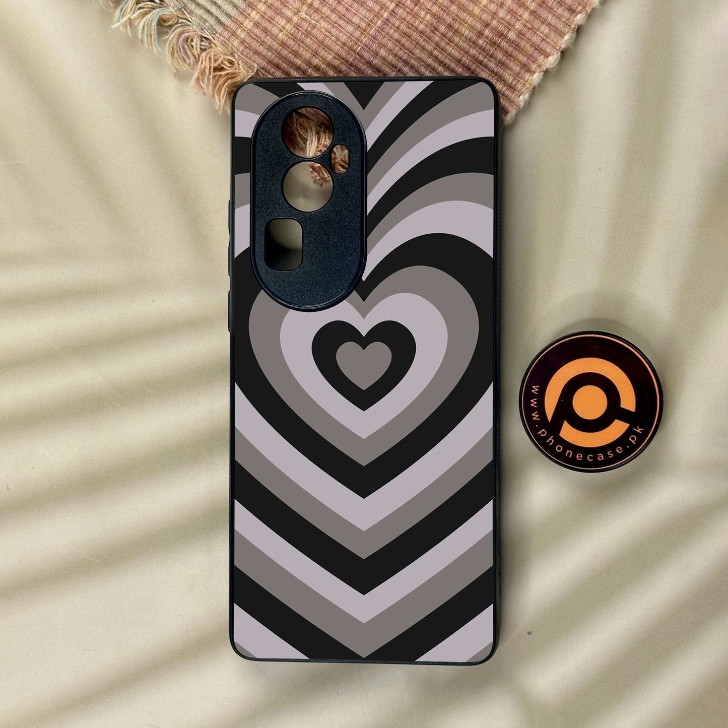 Oppo Reno 10 Pro Plus - Heartbeat Design 1 - Premium Metal Printed Soft Bumper Shock Proof Case