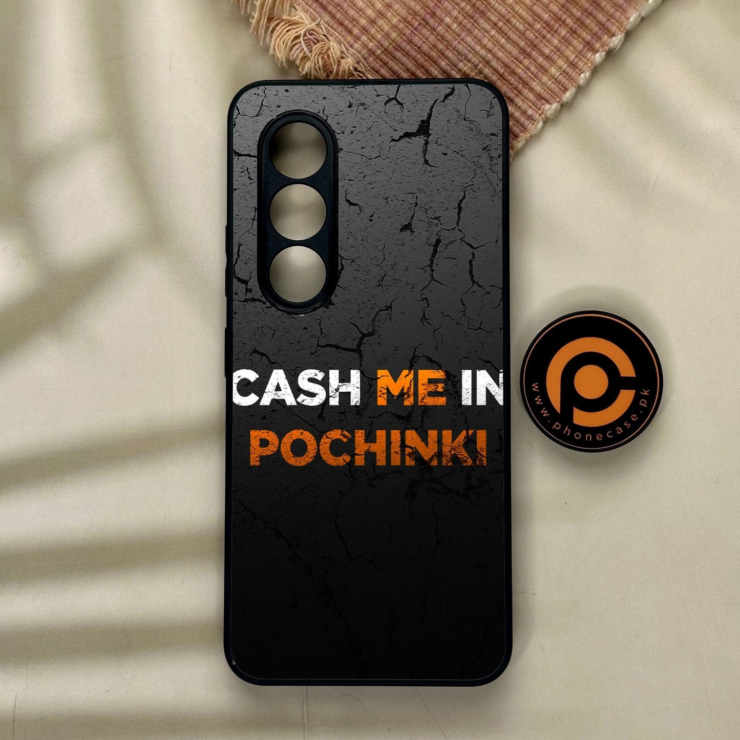 Itel S25 - Cash Me - Premium Metal Printed Soft Bumper Shock Proof Case