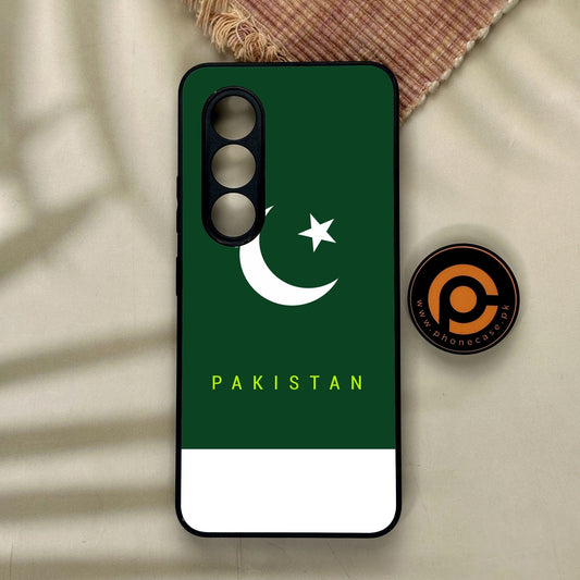 Itel S25 - Pakistani Flag Design 5 - Premium Metal Printed Soft Bumper Shock Proof Case