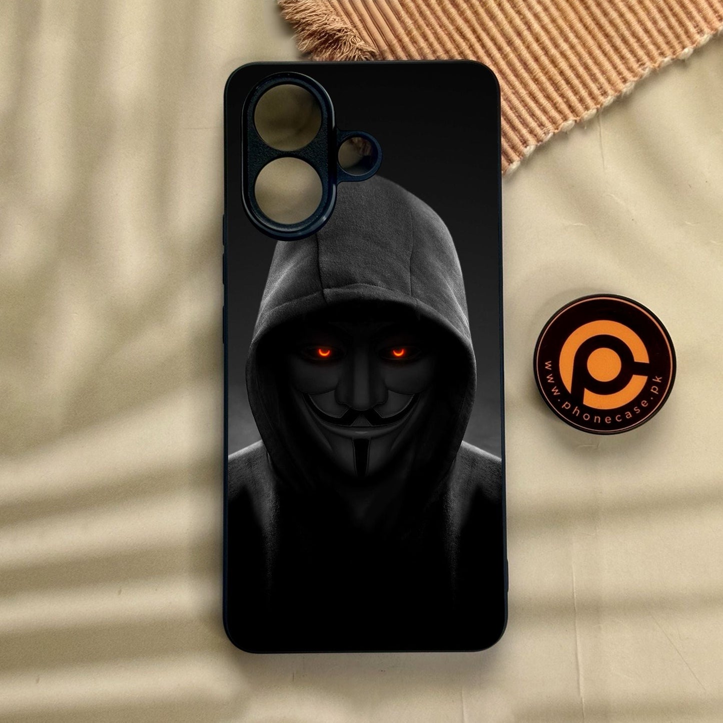 Vivo V60 Lite  - Anonymous 2.0 Design 4 - Premium Metal Printed Soft Bumper Shock Proof Case