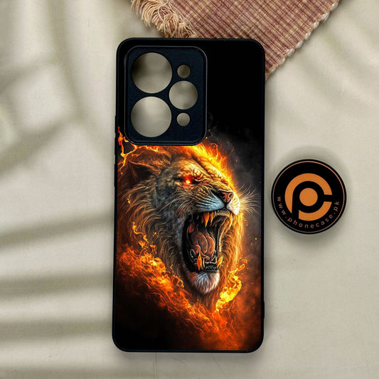 Realme 15 - Tiger 2.0 Design 4 - Premium Metal Printed Soft Bumper Shock Proof Case