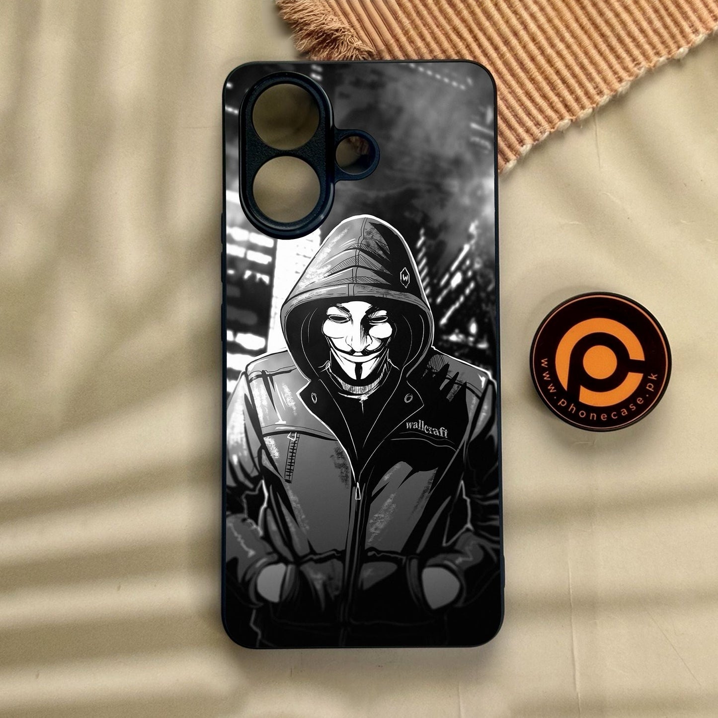 Vivo V60 Lite  - Anonymous 2.0 Design 1 - Premium Metal Printed Soft Bumper Shock Proof Case