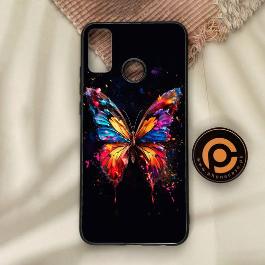 Honor 9X Lite - Butterflies Design 7 - Premium Metal Printed Soft Bumper Shock Proof Case