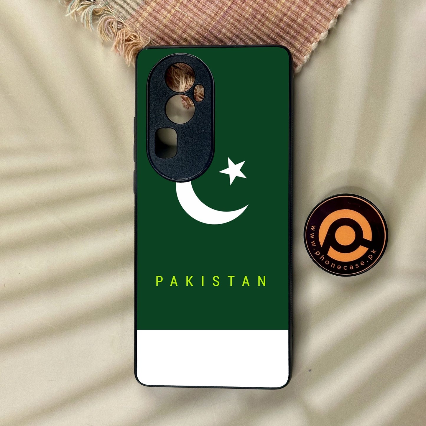 Oppo Reno 10 Pro Plus - Pakistan Design 5 - Premium Metal Printed Soft Bumper Shock Proof Case