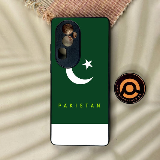 Oppo Reno 10 Pro Plus - Pakistan Design 5 - Premium Metal Printed Soft Bumper Shock Proof Case