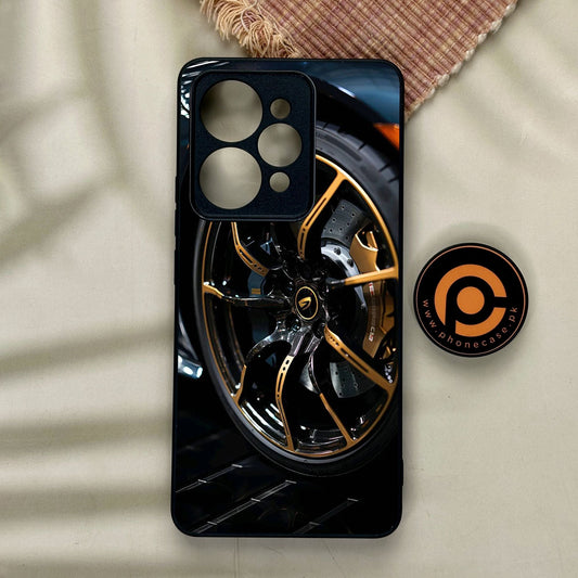 Realme 15 - Racing Car Red Blade Rim - Premium Metal Printed Soft Bumper Shock Proof Case