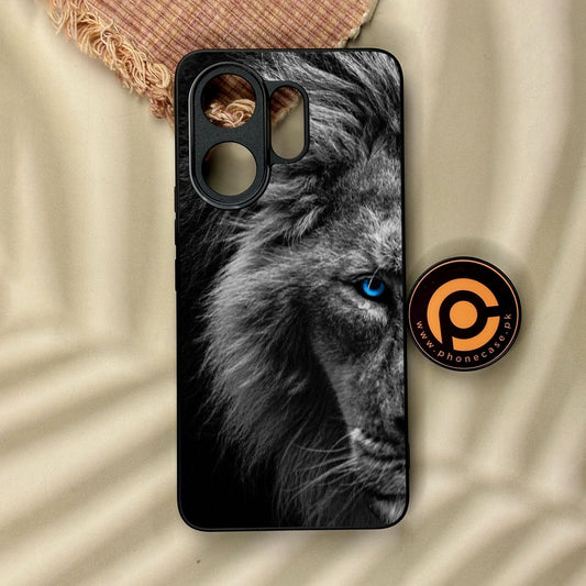 Vivo V60 - Tiger Design 8 - Premium Metal Printed Soft Bumper Shock Proof Case