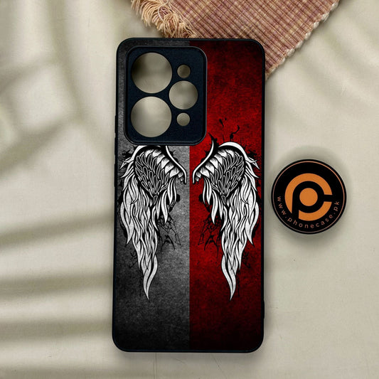 Realme 15 - Angel Wings Design 2 - Premium Metal Printed Soft Bumper Shock Proof Case