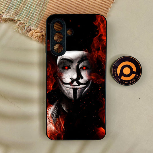 Samsung Galaxy A17 - Anonymous 2.0 Design 7 - Premium Metal Printed Soft Bumper Shock Proof Case