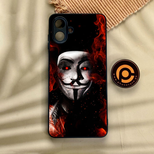 Samsung Galaxy A07 - Anonymous 2.0 Design 7 - Premium Metal Printed Soft Bumper Shock Proof Case