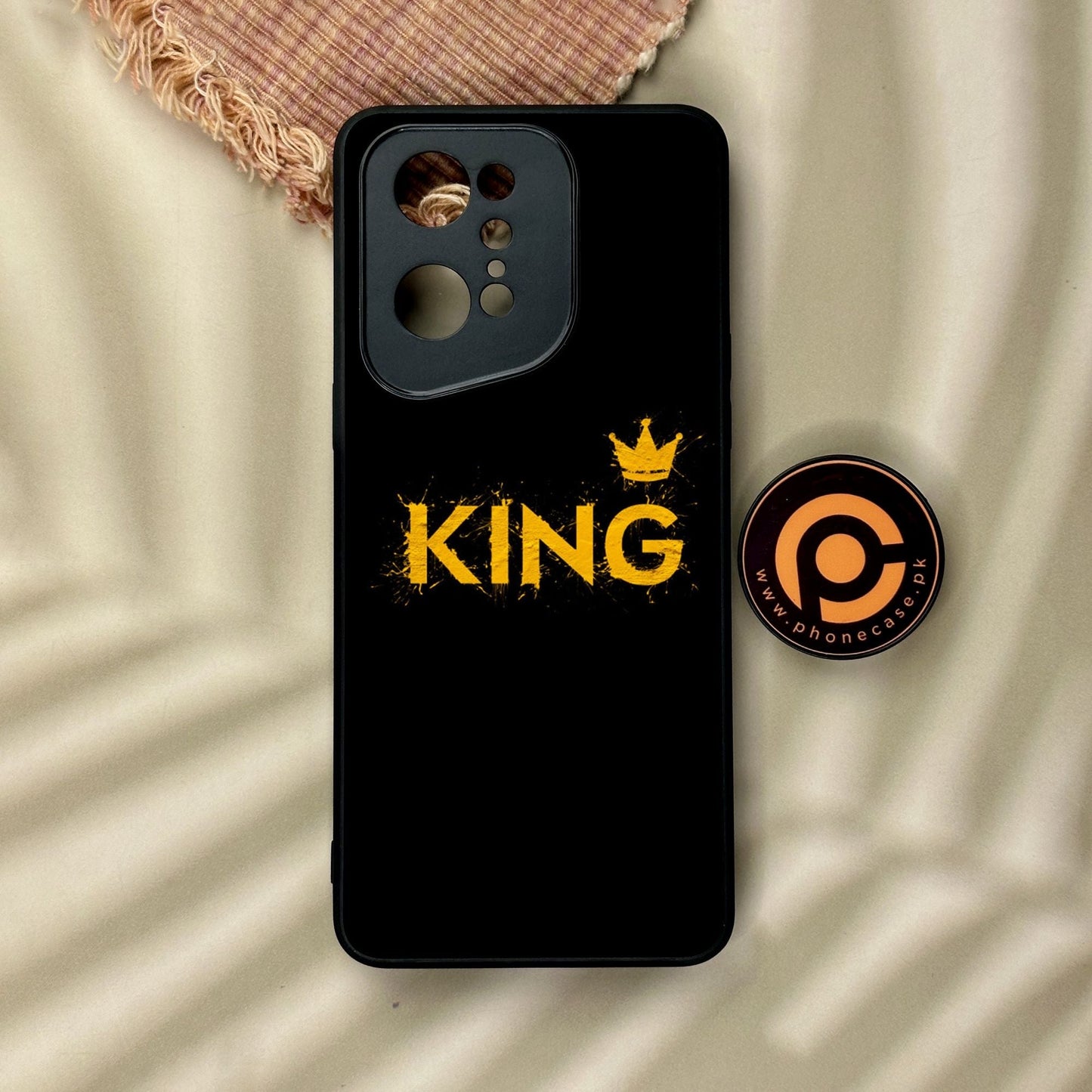 Oppo Find X5 Pro - King Design 2 - Premium Metal Printed Soft Bumper Shock Proof Case