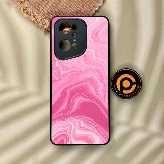 Oppo Find X5 Pro - Pink Design 3 - Premium Metal Printed Soft Bumper Shock Proof Case
