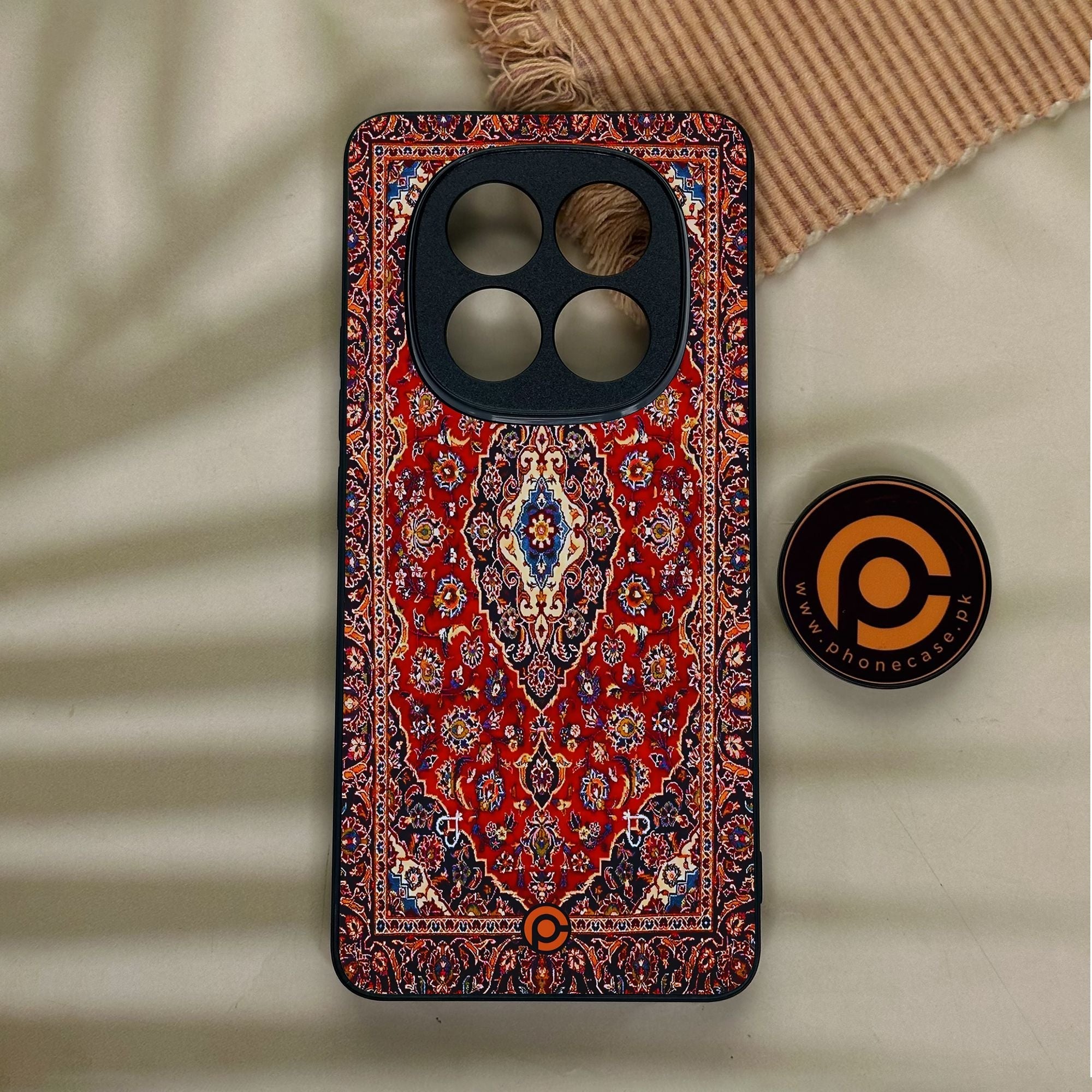 Redmi Note 14 Pro Plus 5G - Persian Rug Design 2 - Premium Metal Printed Soft Bumper Shock Proof Case