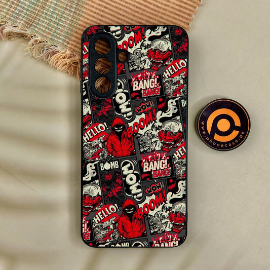 Samsung Galaxy A17 - Boom Red - Premium Metal Printed Soft Bumper Shock Proof Case