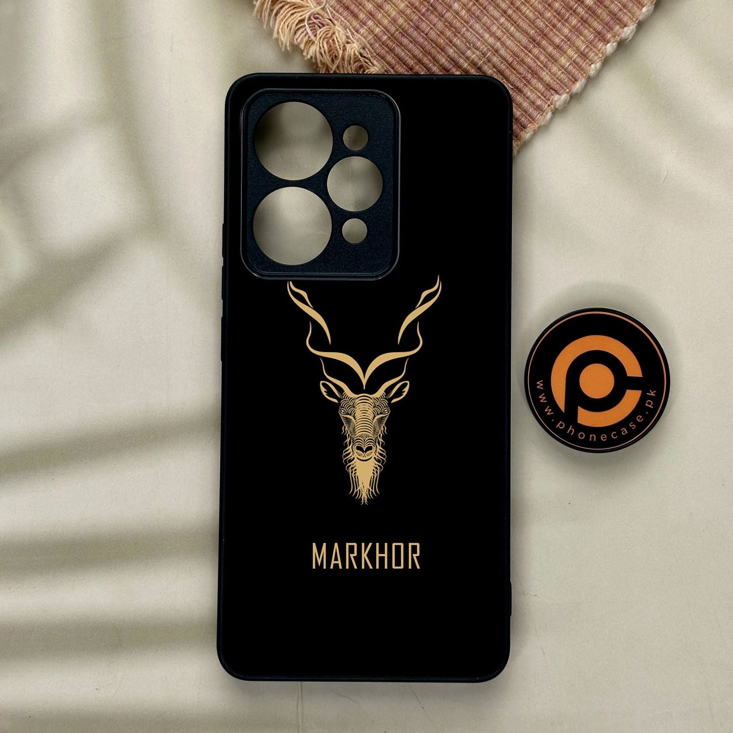 Realme 15 Pro - Markhor Design 3 - Premium Metal Printed Soft Bumper Shock Proof Case