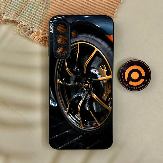 Samsung Galaxy A17 - Racing Car Red Blade Rim - Premium Metal Printed Soft Bumper Shock Proof Case