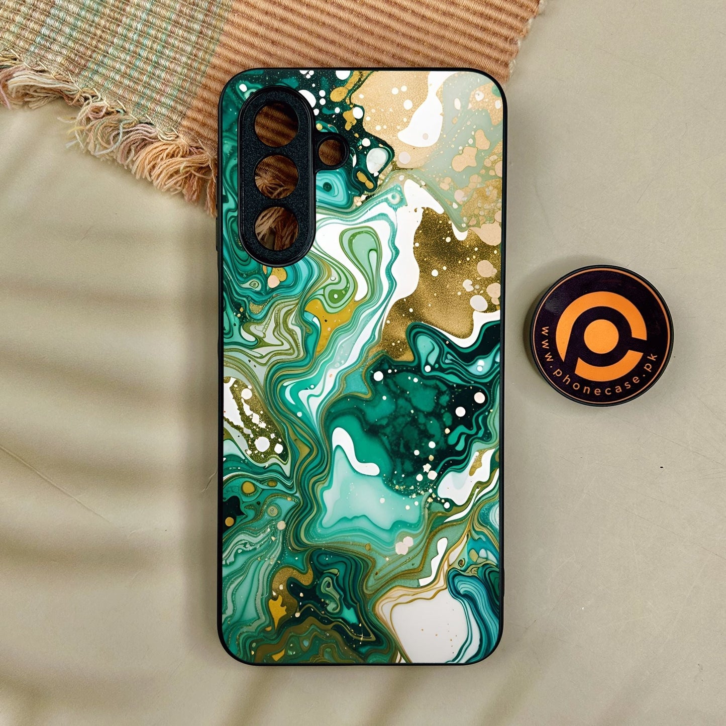 Samsung Galaxy A17 - Liquid Design 8 - Premium Metal Printed Soft Bumper Shock Proof Case