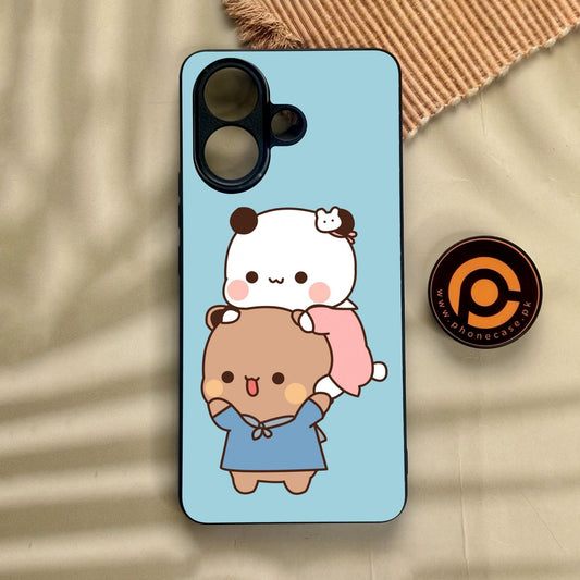 Vivo V60 Lite  - Cute Bubu Dudu Design 5 - Premium Metal Printed Soft Bumper Shock Proof Case