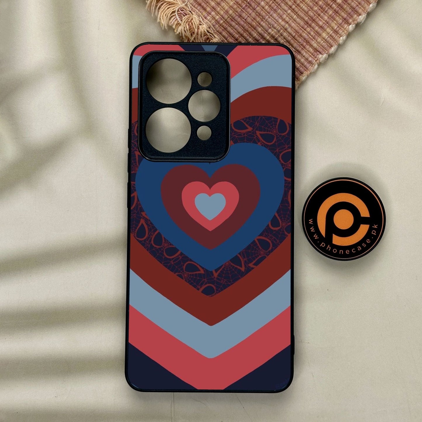 Realme 15 - Heart 2.0 Design 2 - Premium Metal Printed Soft Bumper Shock Proof Case