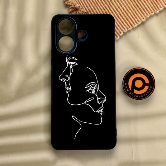 Vivo V60 Lite  - Girls Design 5 - Premium Metal Printed Soft Bumper Shock Proof Case