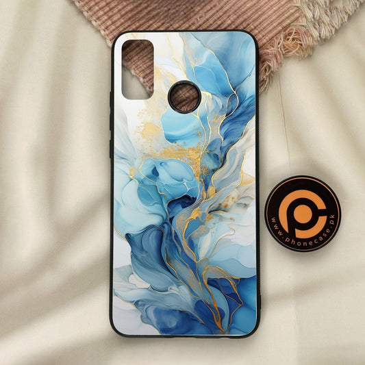 Honor 9X Lite - Liquid Design 1 - Premium Metal Printed Soft Bumper Shock Proof Case