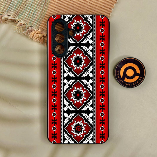 Samsung Galaxy A17 - Ajrak Design 1 - Premium Metal Printed Soft Bumper Shock Proof Case