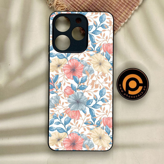 Realme Note 70 - Seamless Flower - Premium Metal Printed Soft Bumper Shock Proof Case