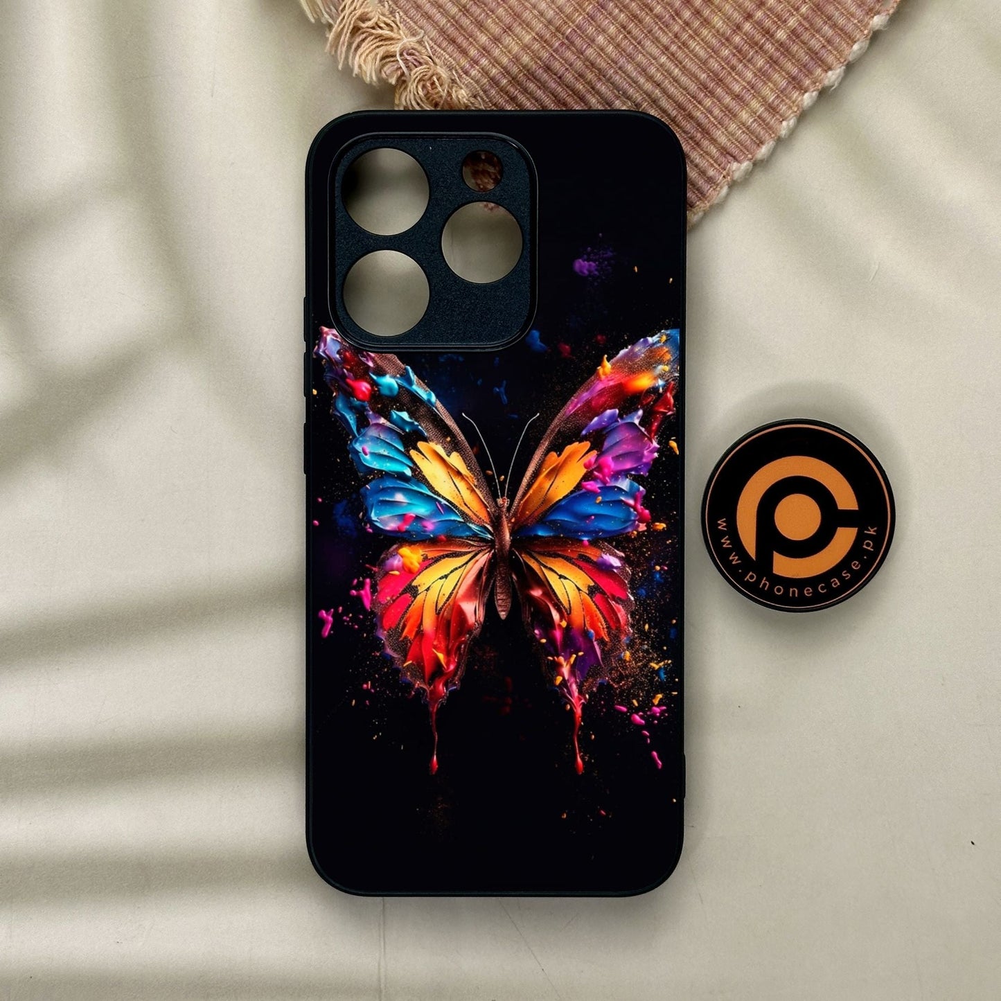 Realme 15T - Butterflies Design 7 - Premium Metal Printed Soft Bumper Shock Proof Case