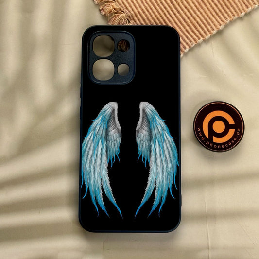 Oppo A6 Pro - Angel Wings Design 4 - Premium Metal Printed Soft Bumper Shock Proof Case