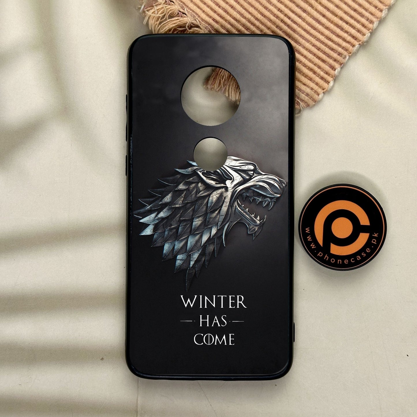 Motorola Moto G7 - Winter Has Come Got - Premium Metal Printed Soft Bumper Shock Proof Case