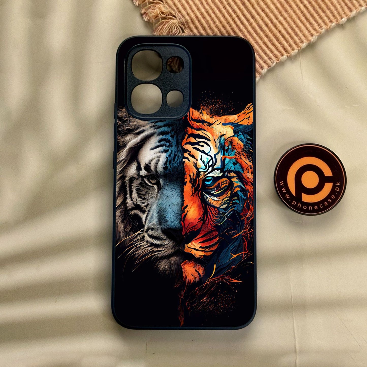 Oppo A6 Pro - Tiger 2.0 Design 1 - Premium Metal Printed Soft Bumper Shock Proof Case