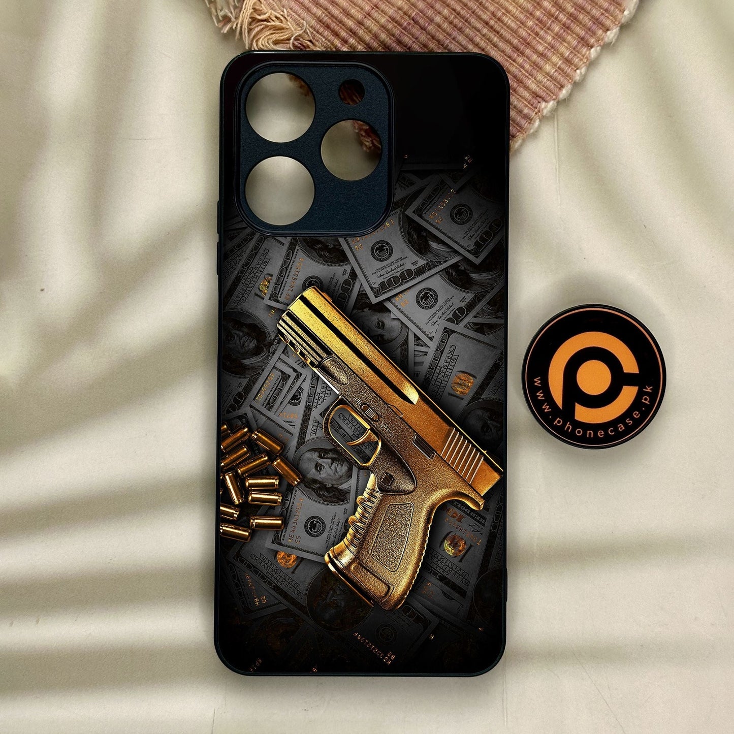 Realme Note 70 - Dollar Design 7 - Premium Metal Printed Soft Bumper Shock Proof Case