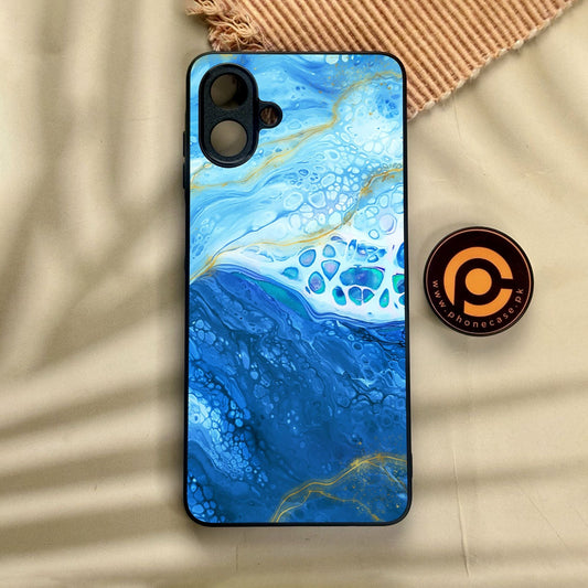 Samsung Galaxy A07 - Blue 2.0 Design 5 - Premium Metal Printed Soft Bumper Shock Proof Case