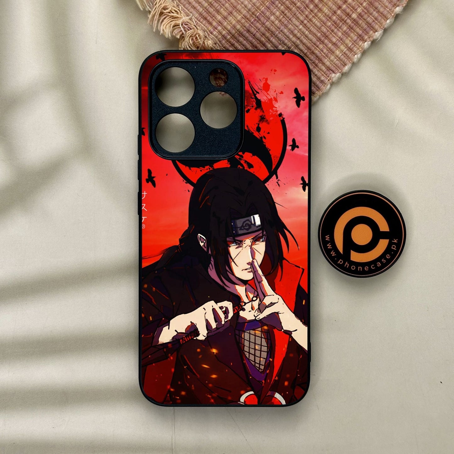 Realme 15T - Uchiha Itachi - Premium Metal Printed Soft Bumper Shock Proof Case