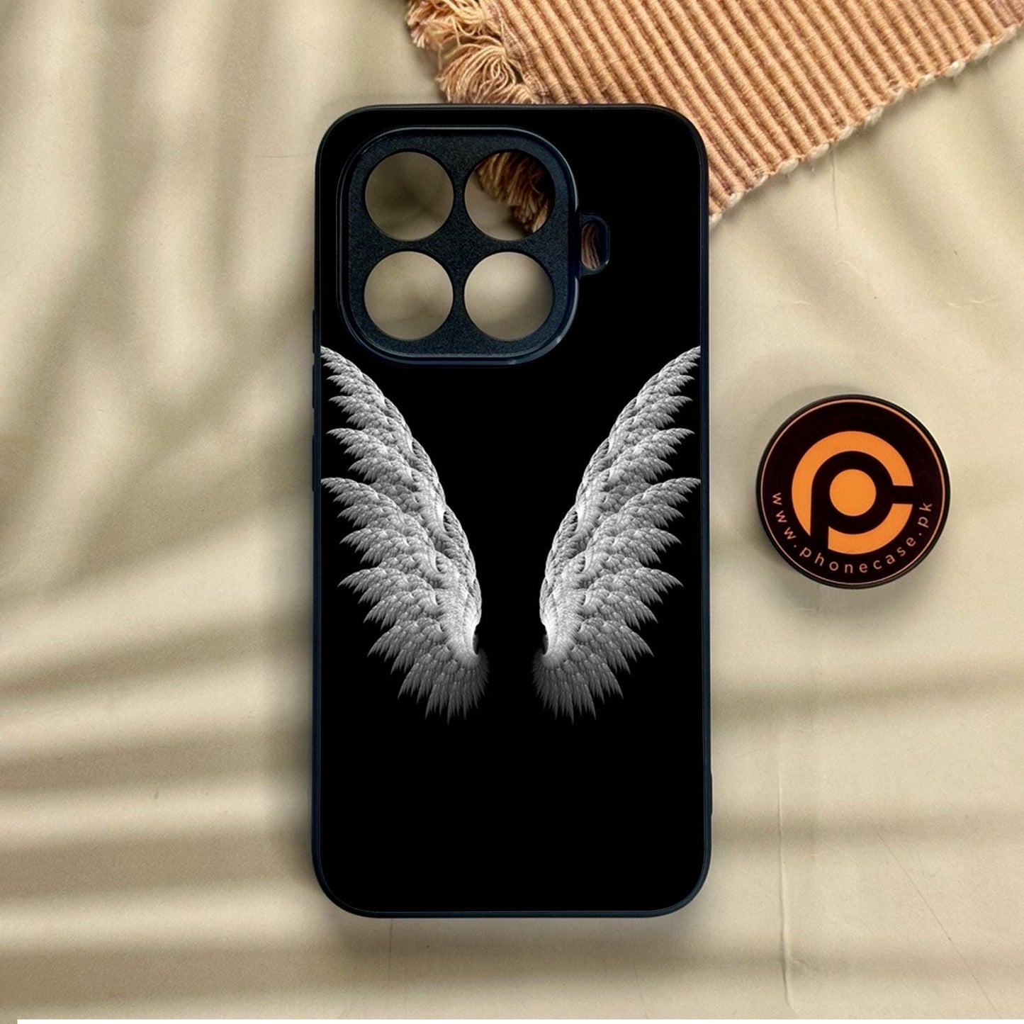 Xiaomi 15T Pro - Angel Wings Design 6 - Premium Metal Printed Soft Bumper Shock Proof Case