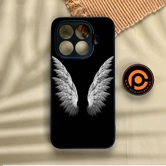 Xiaomi 15T Pro - Angel Wings Design 6 - Premium Metal Printed Soft Bumper Shock Proof Case