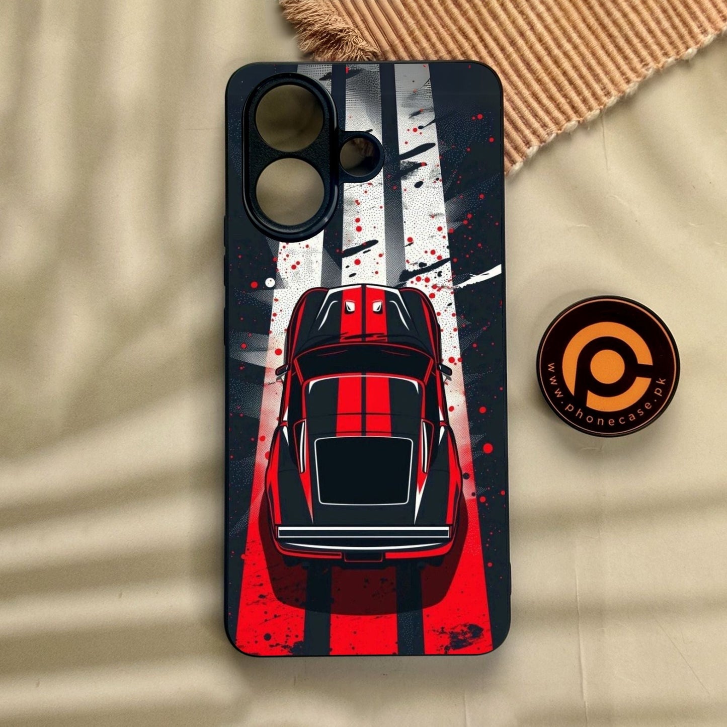 Vivo V60 Lite  - Top-Down Track - Premium Metal Printed Soft Bumper Shock Proof Case