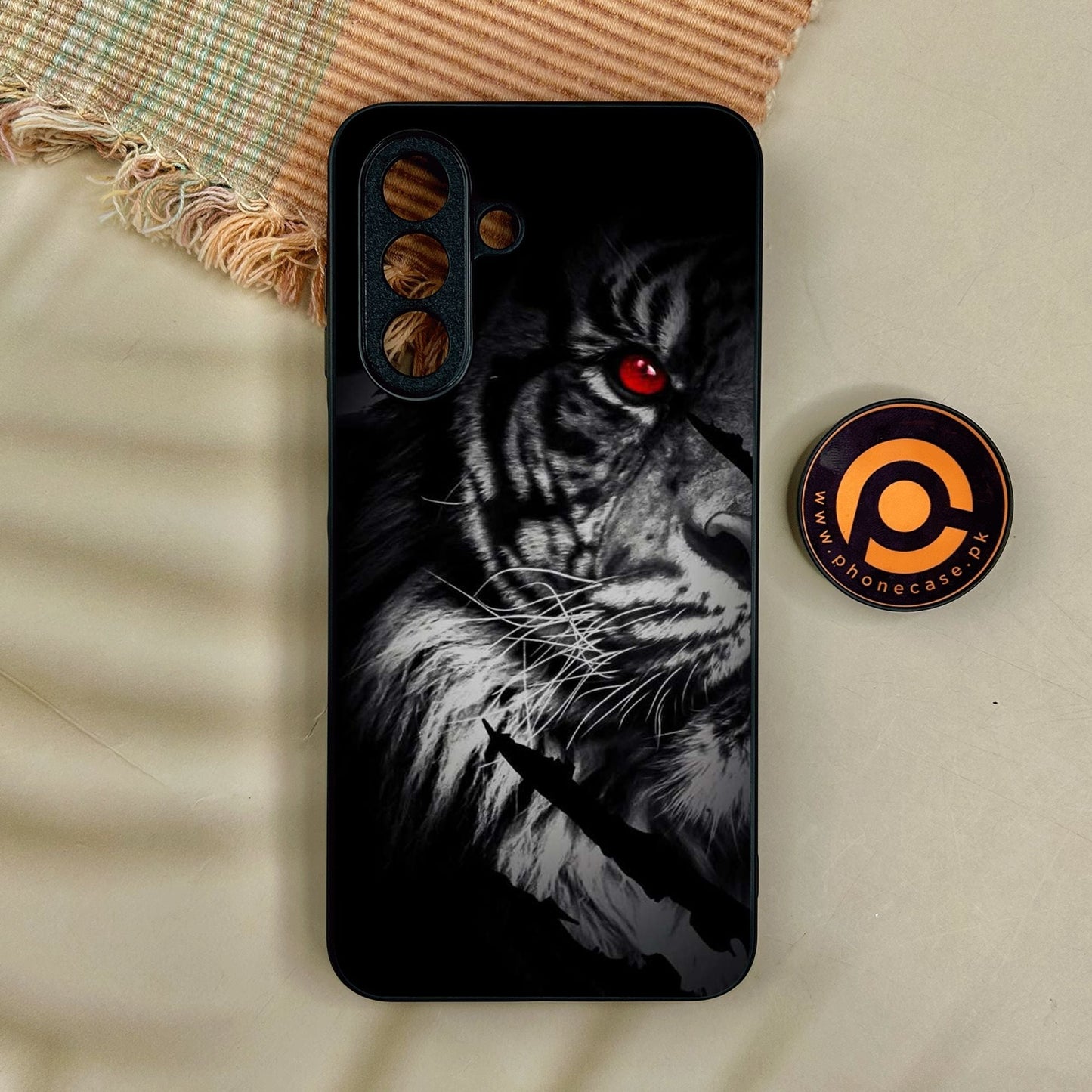 Samsung Galaxy A17 - Tiger Design 7 - Premium Metal Printed Soft Bumper Shock Proof Case