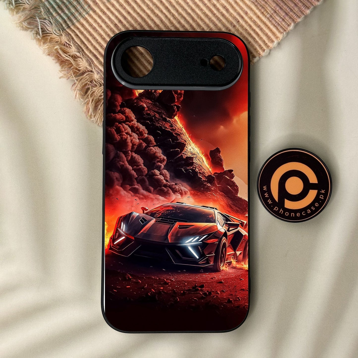 iPhone Air - Racing Design 7 - Premium Metal Printed Soft Bumper Shock Proof Case