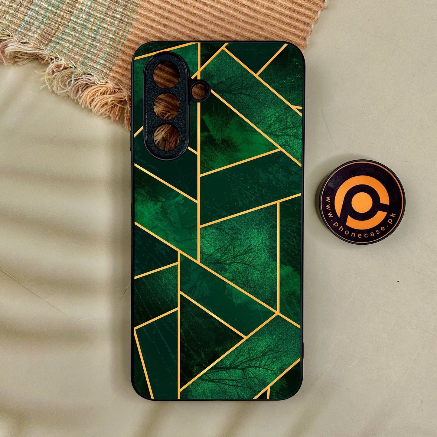 Samsung Galaxy A17 - Geometric Design 10 - Premium Metal Printed Soft Bumper Shock Proof Case