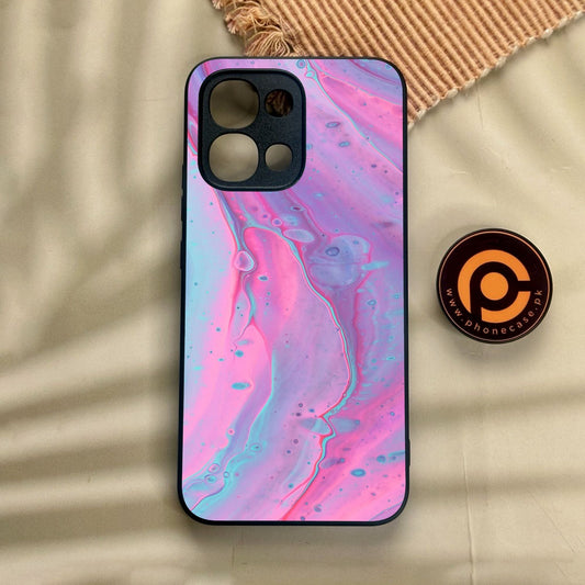 Oppo A6 Pro - Pink Marble 2.0 Design 1 - Premium Metal Printed Soft Bumper Shock Proof Case