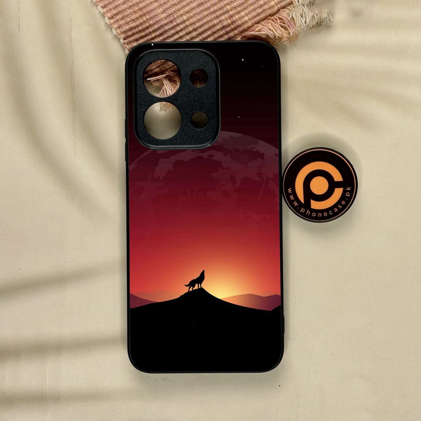 Xiaomi Redmi 15C - Wolf Design 4 - Premium Metal Printed Soft Bumper Shock Proof Case